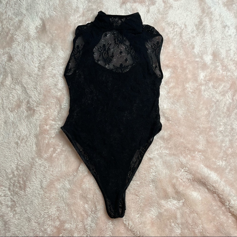 Lace Turtleneck Teddy